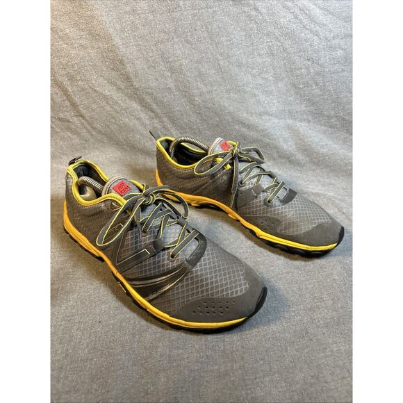 New Balance Minimus MT20BY2 Trail Running Shoes Mens 8 Grey Yellow Athletic - Picture 1 of 7